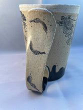 Load image into Gallery viewer, Bobwhite, Strawberry, and Feathers ArtPrize Mug - black