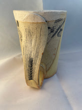 Load image into Gallery viewer, Squirrel, Grasshopper, and Grain ArtPrize Mug - glossy butter