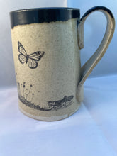 Load image into Gallery viewer, Rabbit, Butterfly, and Grain ArtPrize Mug - black
