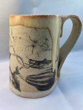 Load image into Gallery viewer, Squash, Grasshopper, and Blossom ArtPrize Mug - glossy butter
