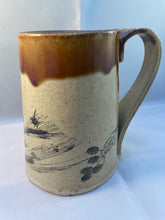 Load image into Gallery viewer, Rabbit and Grain ArtPrize Mug - floating orange
