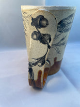 Load image into Gallery viewer, Rabbit, Fern, and Acorn ArtPrize Mug - floating orange
